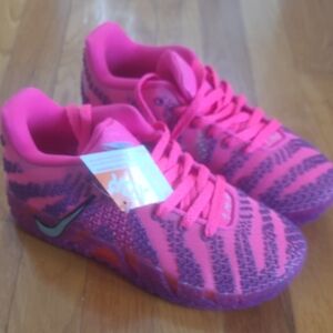 Nike Hot Pink and Purple Knit Athletic Sneakers